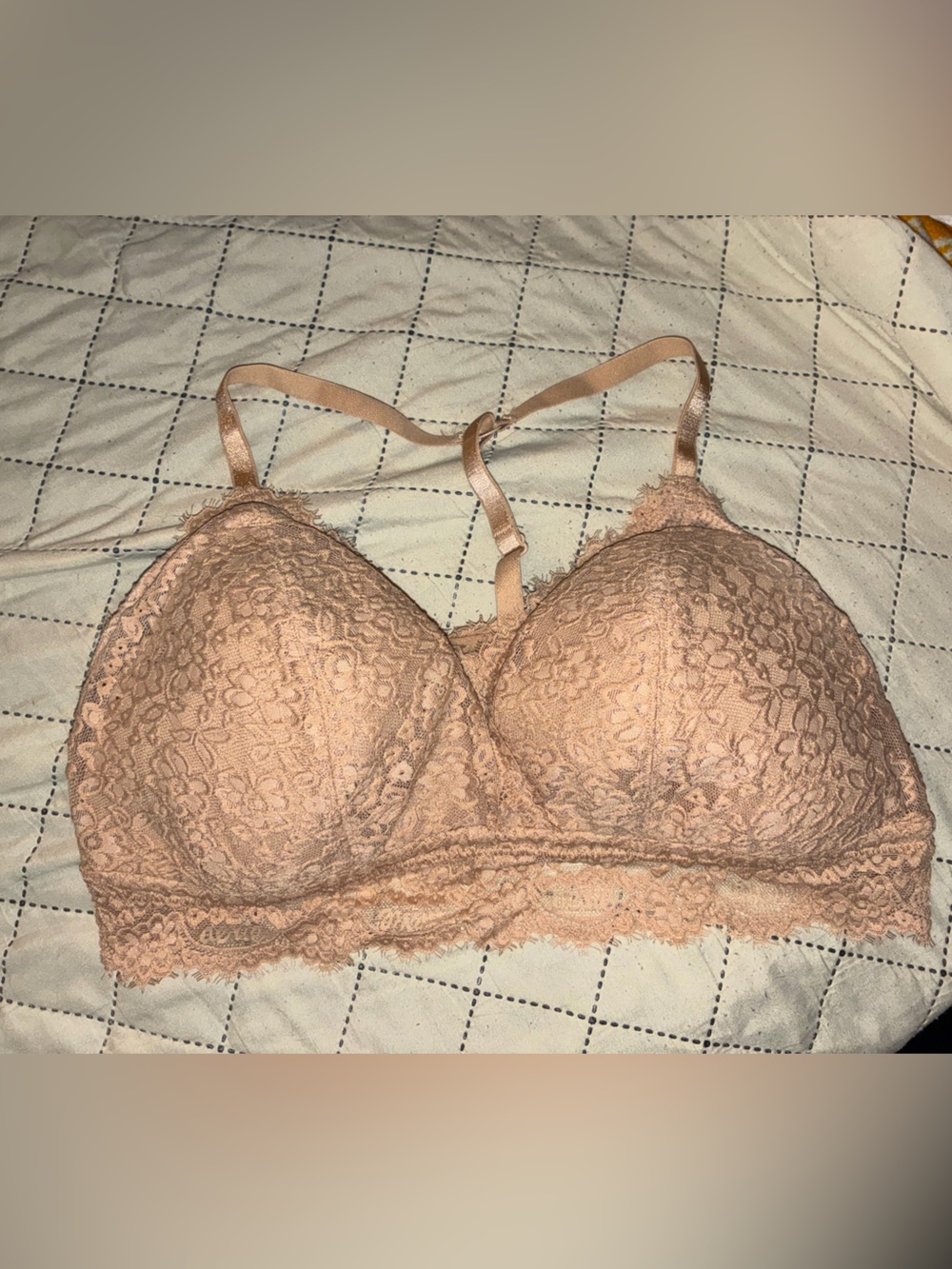 aerie Lace Bralette in Blush